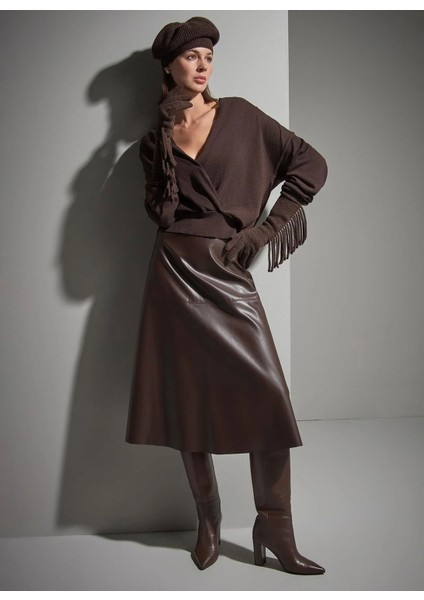 Kahve Kadın Eldiven 2526WE01 modelleri