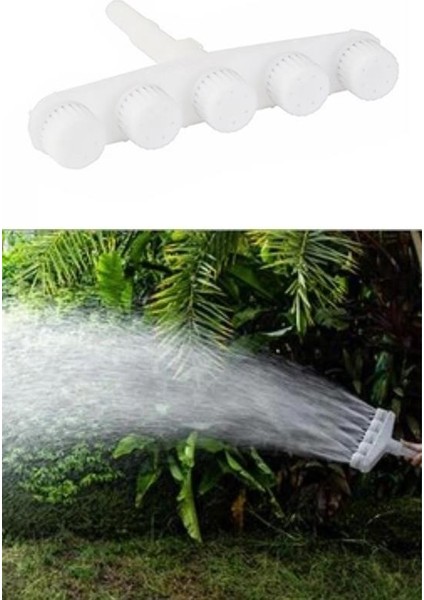 5 Kafalı Peyzaj Bahçe Tarla Çim Sulama Başlığı Yüksek Basınçlı Su Püskürtücü Hortum Aparatı indirimleri