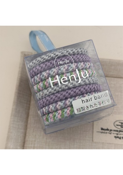 Kutulu Basit Saç Çemberi Duygu Saç Ipi Kadınlar Yüksek Esneklik Çekmeyen Saç Mizaç Dalı Deri Bant Saç Bağları Bayan Saç Aksesuarları (Yurt Dışından)