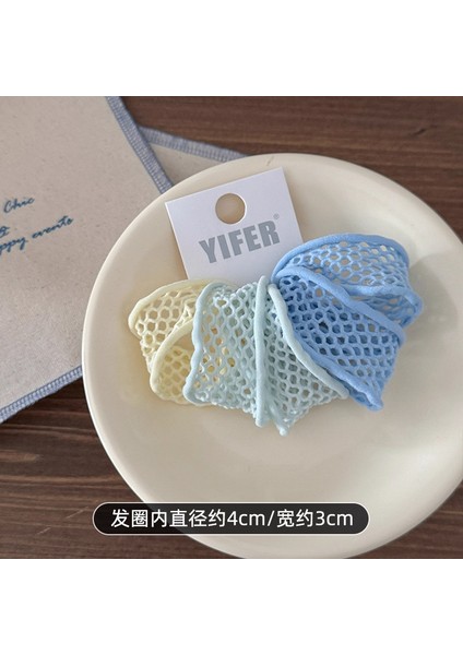 Yüksek Elastikiyet Ultra Geniş Maske Kas Kafa Bandı Yeni High-End Deri Bant Kadın Kravat Saç Daire Headdress Yüksek At Kuyruğu Saç Ipi (Yurt Dışından)