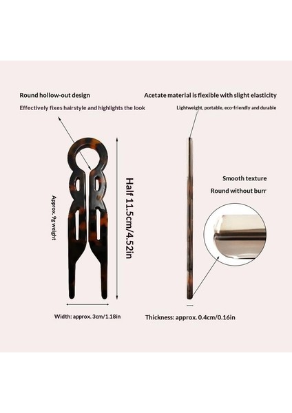 Asetat U-Şekilli Saç Tokası Modern Günlük Kuaför Eri Yeni Saç Tokası Büyük Evrensel Küçük Balık Saç Tokası Başlıklar (Yurt Dışından) fırsatları