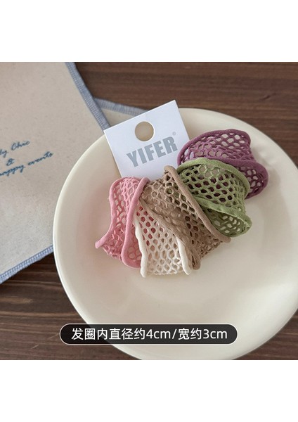 Yüksek Elastikiyet Ultra Geniş Maske Kas Kafa Bandı Yeni High-End Deri Bant Kadın Kravat Saç Daire Headdress Yüksek At Kuyruğu Saç Ipi (Yurt Dışından)