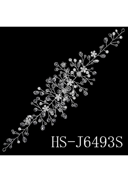 Gelin Başlığı El Yapımı Inci Saç Tarağı Tarak Estetik Yapay Elmas Çiçekler ve Yapraklar Saç Bandı Düğün Fotoğraf Plakası Saç Başlığı (Yurt Dışından)