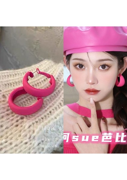 Gül Kırmızı Kalp Küpe Kadın Anlamda Mizaç Niş Tasarım Baharatlı Kız Küpe Küpe Dopamin Beyazlatma Küpe G (Yurt Dışından) modelleri