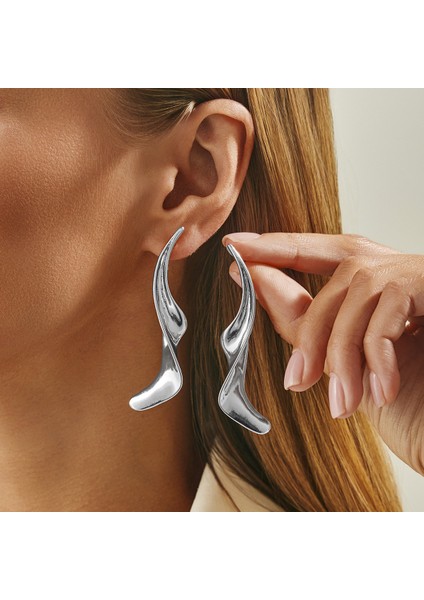 Yeni Küpeler Eğlence Tatil Tarzı Uzun Küpeler Çiçek Niş Hafif Lüks Popüler Kadın Küpeleri (Yurt Dışından)