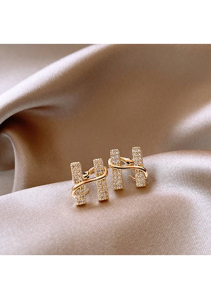 Yeni Zirkonya Inci Küpe Niş Fransız Retro Mizaç Hafif Lüks Kıdemli Küpe Duygusu 925 Gümüş Iğne Küpe (Yurt Dışından)