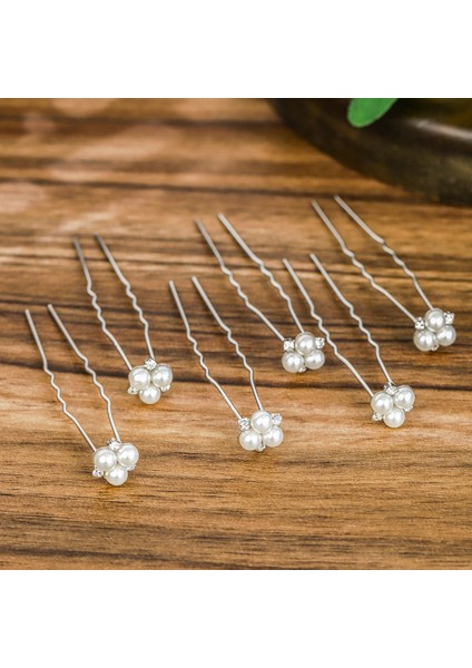 Gelin Başlığı El Yapımı Inci Saç Tarağı Tarak Estetik Yapay Elmas Çiçekler ve Yapraklar Saç Bandı Düğün Fotoğraf Plakası Saç Başlığı (Yurt Dışından)