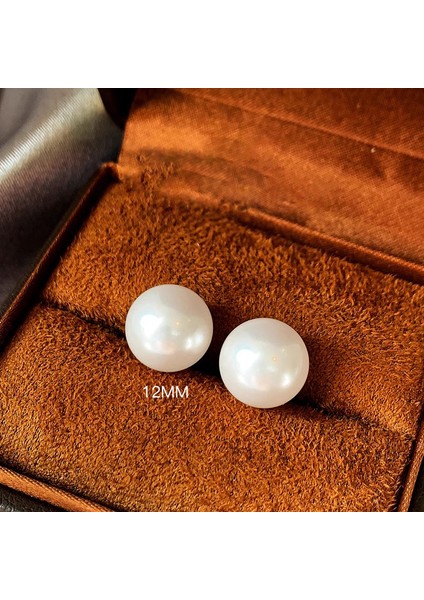 Gümüş Iğne Kıdemli Zirkonya Inci Küpe Duygusu Fransız Niş Retro Işık Lüks Küpe Küpe Takı Kadın (Yurt Dışından)