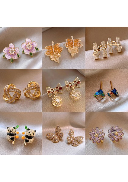 Yeni Zirkonya Inci Küpe Niş Fransız Retro Mizaç Hafif Lüks Kıdemli Küpe Duygusu 925 Gümüş Iğne Küpe (Yurt Dışından) fiyatları