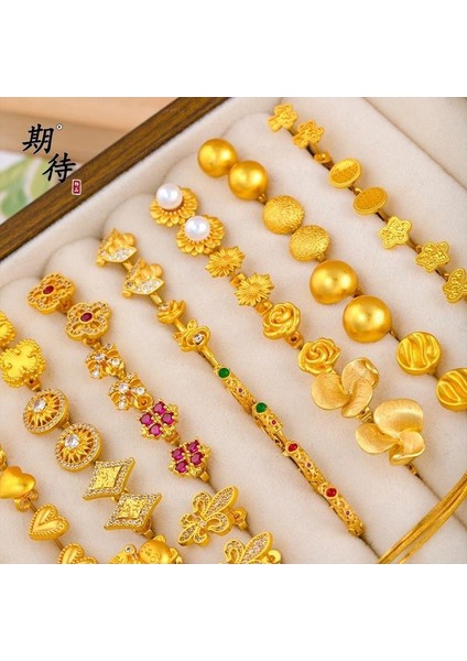 Kum Altın Küpe Yeni Çin Altın Kalp Çiçek Küpe Hafif Lüks Yüz Küçük Arı Çağıran Kedi Küpe Kadın (Yurt Dışından) fiyatları