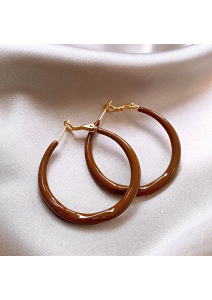 Merad Retro Köri Küpe Niş Hong Kong Tarzı Hafif Lüks Üst Düzey Küpe Duygusu Mizaç ve Küpe ile Moda Kadın (Yurt Dışından)