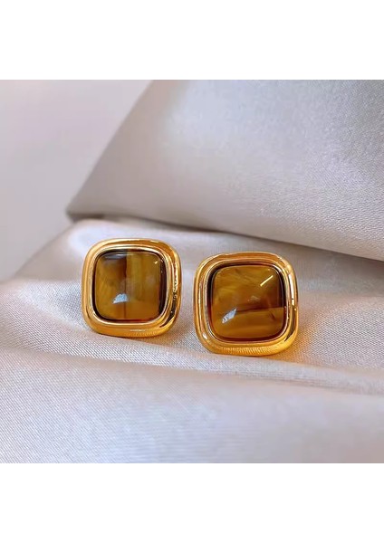 Merad Retro Köri Küpe Niş Hong Kong Tarzı Hafif Lüks Üst Düzey Küpe Duygusu Mizaç ve Küpe ile Moda Kadın (Yurt Dışından) fırsatları