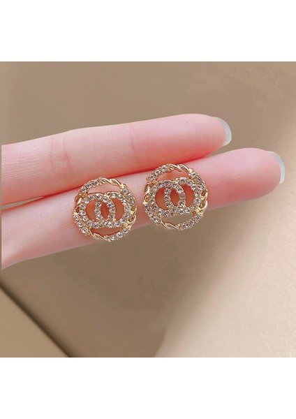 Yeni Moda Küçük Taze Tatlı Çiçek Küpe Öğrenci Küpe ile Sevimli Yüz Kadın Kıdemli Duygusu (Yurt Dışından)