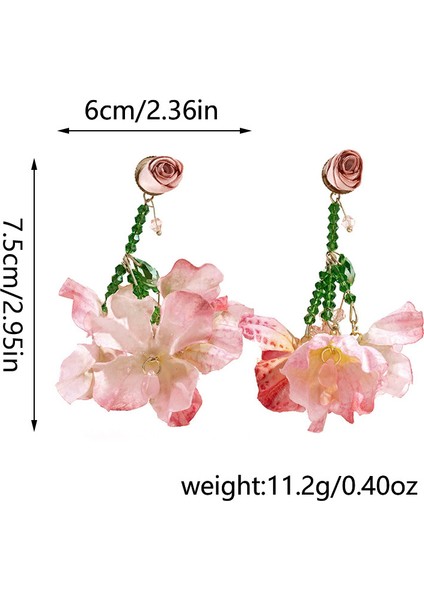 Moda Tatil Tarzı Örgü Çiçekler Aşk Küpe Tatlı Kız Kalp Küpe Basit Küçük Taze Küpe Kadın (Yurt Dışından) fırsatları