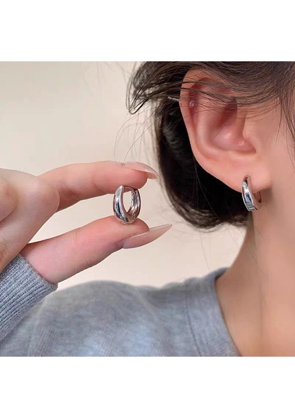 Hafif Lüks Parlak Damar Halka Küpeler Kadın Hafif Lüks Niş Tasarım Küpeler Gelgit Patlama Modelleri Küpeler (Yurt Dışından) modelleri