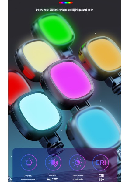 Rgb Çekim Işığı Tripod Telefon Kamera Laptop Uyumlu Ayarlanabilir Selfie Işığı Tiktok Video Çekim Işık modelleri