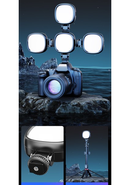 Rgb Çekim Işığı Tripod Telefon Kamera Laptop Uyumlu Ayarlanabilir Selfie Işığı Tiktok Video Çekim Işık indirimleri