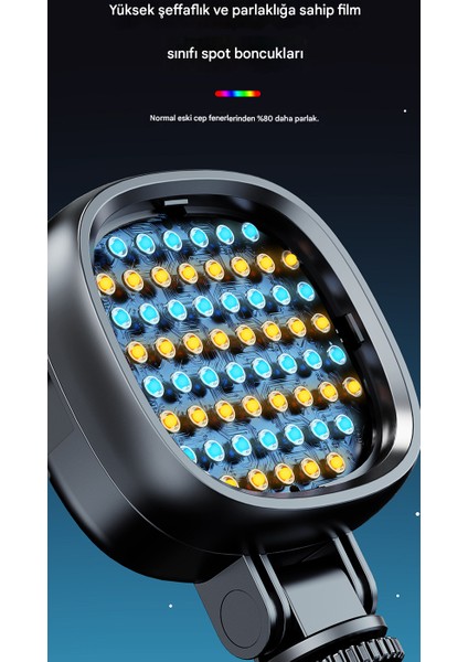 Rgb Çekim Işığı Tripod Telefon Kamera Laptop Uyumlu Ayarlanabilir Selfie Işığı Tiktok Video Çekim Işık