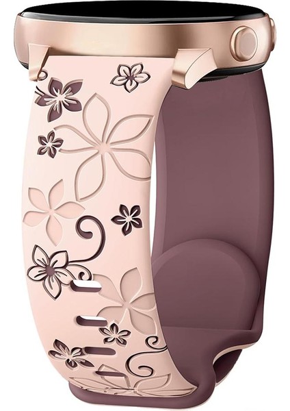 Iki Renkli Kabartmalı Silikon Kayış 20MM (Yurt Dışından)