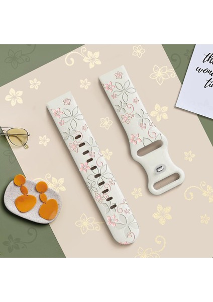 Iki Renkli Kabartmalı Silikon Kayış 20MM (Yurt Dışından) fırsatları