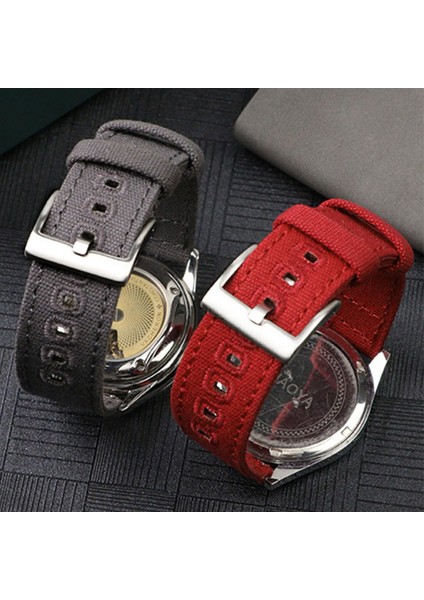 Tuval Saat Kayışı 22MM (Yurt Dışından) indirimleri