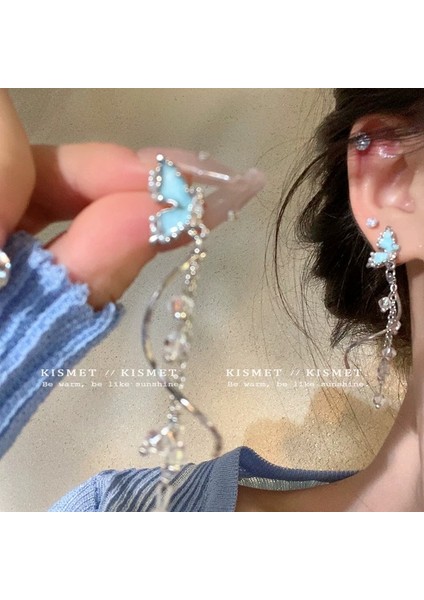 Hafif Lüks Çok Yönlü Ankora Kırmızı Atmosfer Küpe Duygusu Kadın Moda Mizaç Kıdemli Kare ve Yuvarlak Yüz Küpe Duygusu Aşk Küpeleri (Yurt Dışından) modelleri