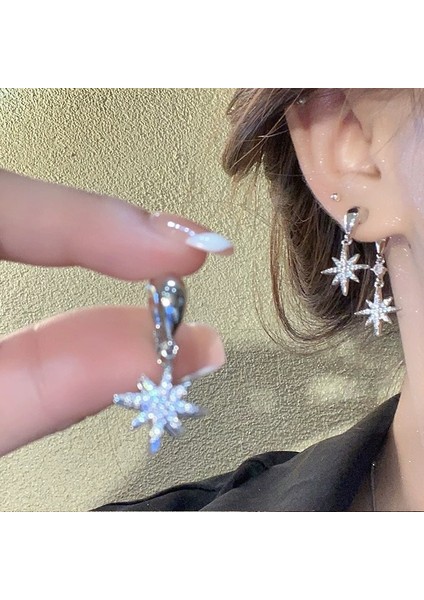 Hafif Lüks Çok Yönlü Ankora Kırmızı Atmosfer Küpe Duygusu Kadın Moda Mizaç Kıdemli Kare ve Yuvarlak Yüz Küpe Duygusu Aşk Küpeleri (Yurt Dışından) indirimleri