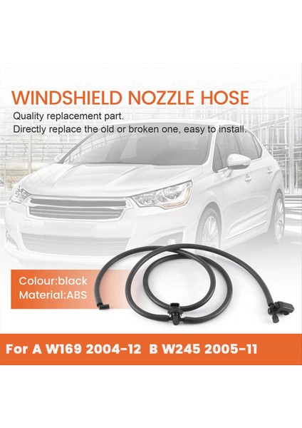 A1698600492 Yeni Ön Cam Ön Cam Yıkayıcı Nozul Jet Hortumu Mercedes-Benz Için A W169 2004-12 / B W245 2005-11 Isıtılmamış (Yurt Dışından) fiyatları