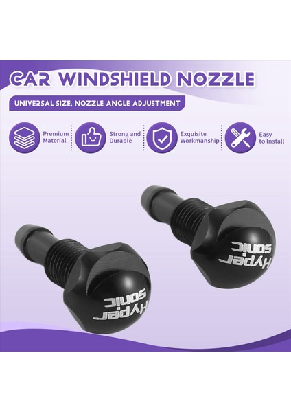 Hipersonik 2pcs Araba Evrensel Ön Cam Silecek Yıkayıcı Sprey Nozul (Yurt Dışından) indirimleri