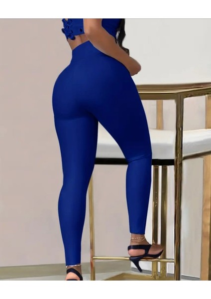 Cottonlab Kadın Yüksek Bel Belden Toka Detaylı Dalgıç Tayt modelleri