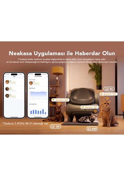 M1 Kendini Temizleyebilen Akıllı Kedi Tuvaleti indirimleri