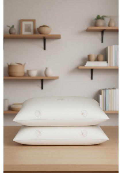 Desenli Pamuk Yastık (50X70) 2 Adet