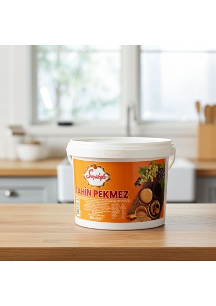 Tahin Pekmez Karışımı Kova 5 kg – Doğal Enerji Kaynağı