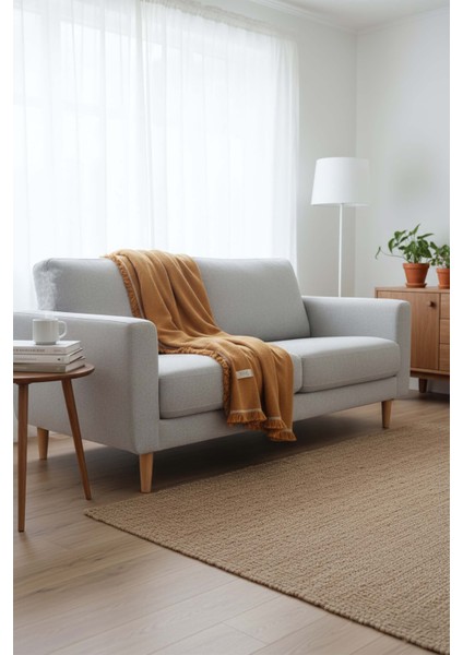 Odin Throw Koltuk Şalı Tv Battaniyesi 130X170 Hardal fiyatları