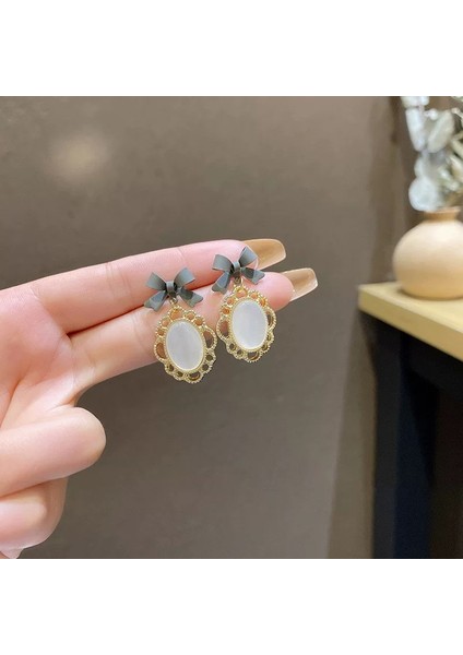 925 Gümüş Iğne Mizaç Inci Küpeküpe Kıdemli Duygusu Aşk Çiçek Yüzile(Yurt Dışından)