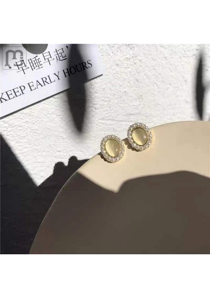 925 Gümüş Iğne Mizaç Inci Küpeküpe Kıdemli Duygusu Aşk Çiçek Yüzile(Yurt Dışından)