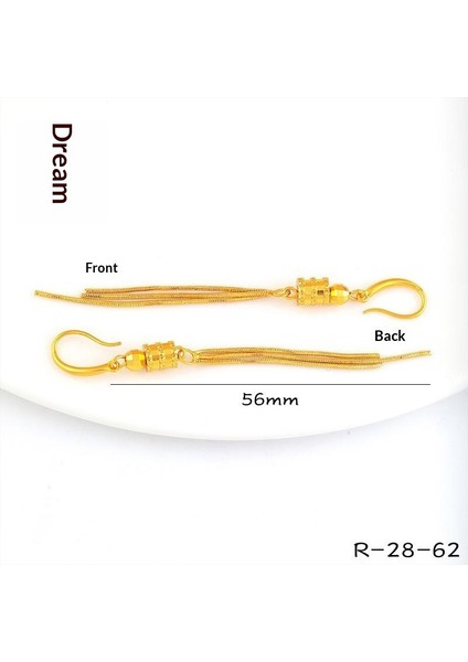 Kum Altınyeni Çin Altın Kalp Çiçekhafif Yüz Küçük Arı Çağıran Kedi Küpe(Yurt Dışından)