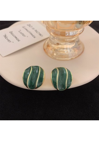 Vintage Bağbozumu Yeşilantika Tarzı Atılı Kıdemli Zarafet Duygusu Mizaçküpe (Yurt Dışından)