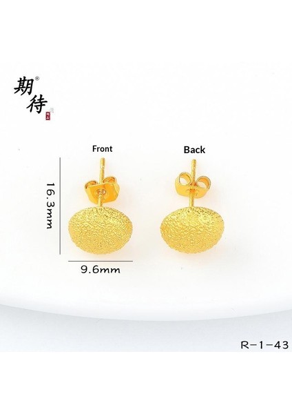 Kum Altınyeni Çin Altın Kalp Çiçekhafif Yüz Küçük Arı Çağıran Kedi Küpe(Yurt Dışından)