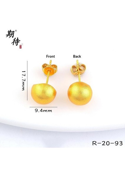 Kum Altınyeni Çin Altın Kalp Çiçekhafif Yüz Küçük Arı Çağıran Kedi Küpe(Yurt Dışından)