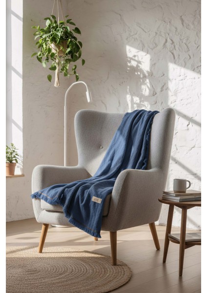 Odin Throw Koltuk Şalı Tv Battaniyesi 130X170 Denim fiyatları