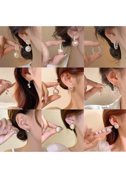 Gümüş Iğne Kıdemli Zirkonya Inciduygusu Retro Işıkküpe Takı(Yurt Dışından) fiyatları