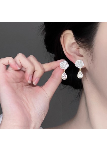 Gümüş Iğne Akrilik Pirinç Boncuk Şifon Çiçekler Püskülmori Tatil Tarzımoda Tatlı(Yurt Dışından)