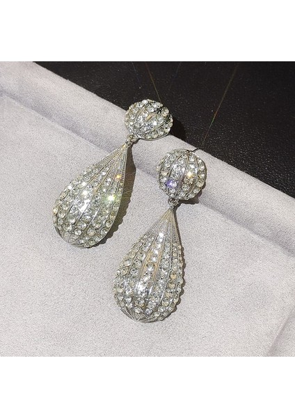 Moda Mizaç Kedi Gözü Elmas Küpeince Yeni Işık Kıdemliduygusu (Yurt Dışından)