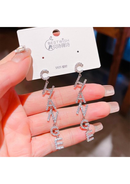 Yüksek Kaliteli Zarif Sınır Ötesi Pop Zirkonya Kıdemli Işık Duygusu Stil Süsler (Yurt Dışından)