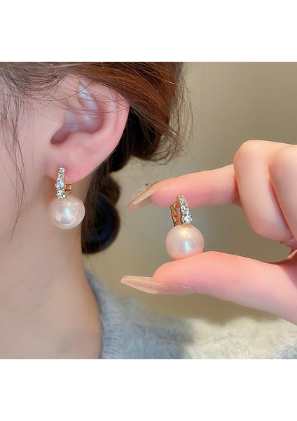 Elektroliz Gümüş Iğne Tatlı Su Inci Çiçekmoda Üst Işık ve Zarif Küpe(Yurt Dışından) fırsatları