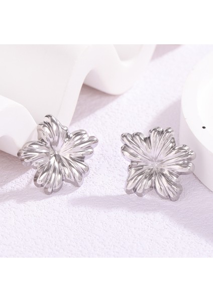 Hafif Moda Altın Kaplama Çiçekler Paslanmaz Çelik Atılı Basit Ins Titanyum Çelik (Yurt Dışından)