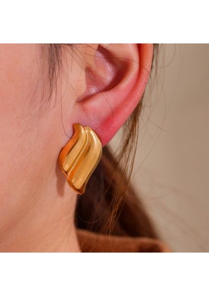 Hafif Moda Altın Kaplama Çiçekler Paslanmaz Çelik Atılı Basit Ins Titanyum Çelik (Yurt Dışından) fiyatları