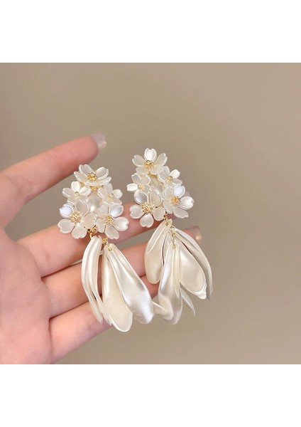 Gümüş Iğne Çiçek Incihafif Kıdemliduygusu Moda Çok Yönlü Mizaç Basittasarımı (Yurt Dışından)