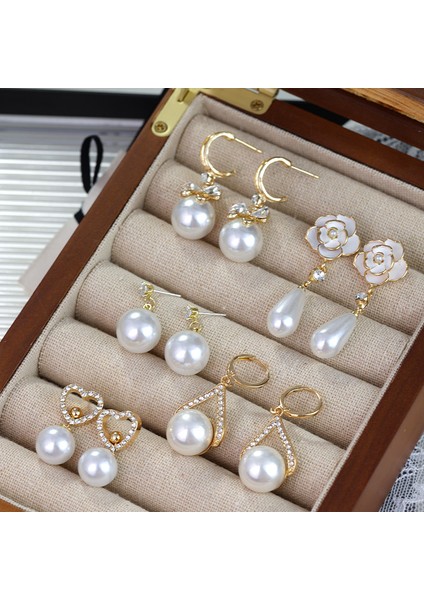 Moda Kıdemli Zirkonya Inciduygusu Retro Işık Yeni (Yurt Dışından) fiyatları